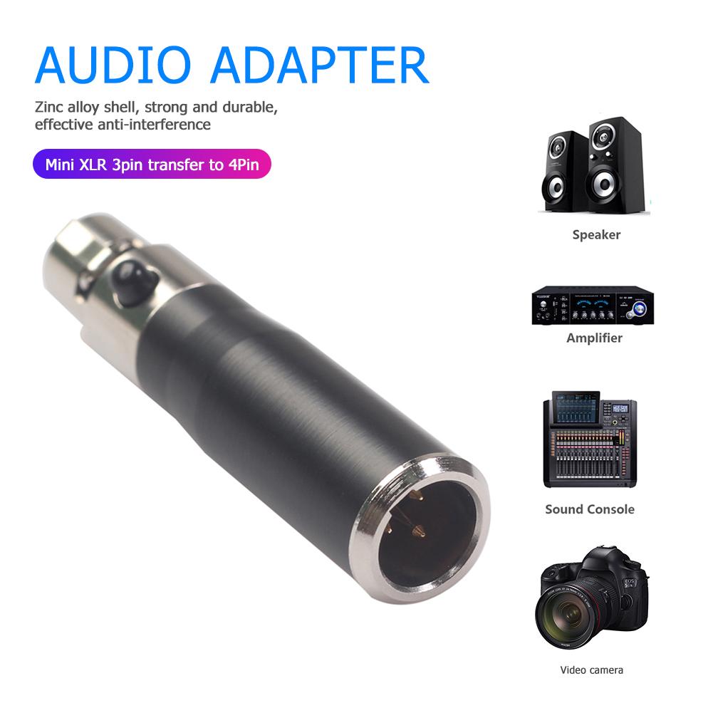 

Mini XLR 3 4 Pin Female конвертер адаптер Mini Connector Audio Adapter Universal