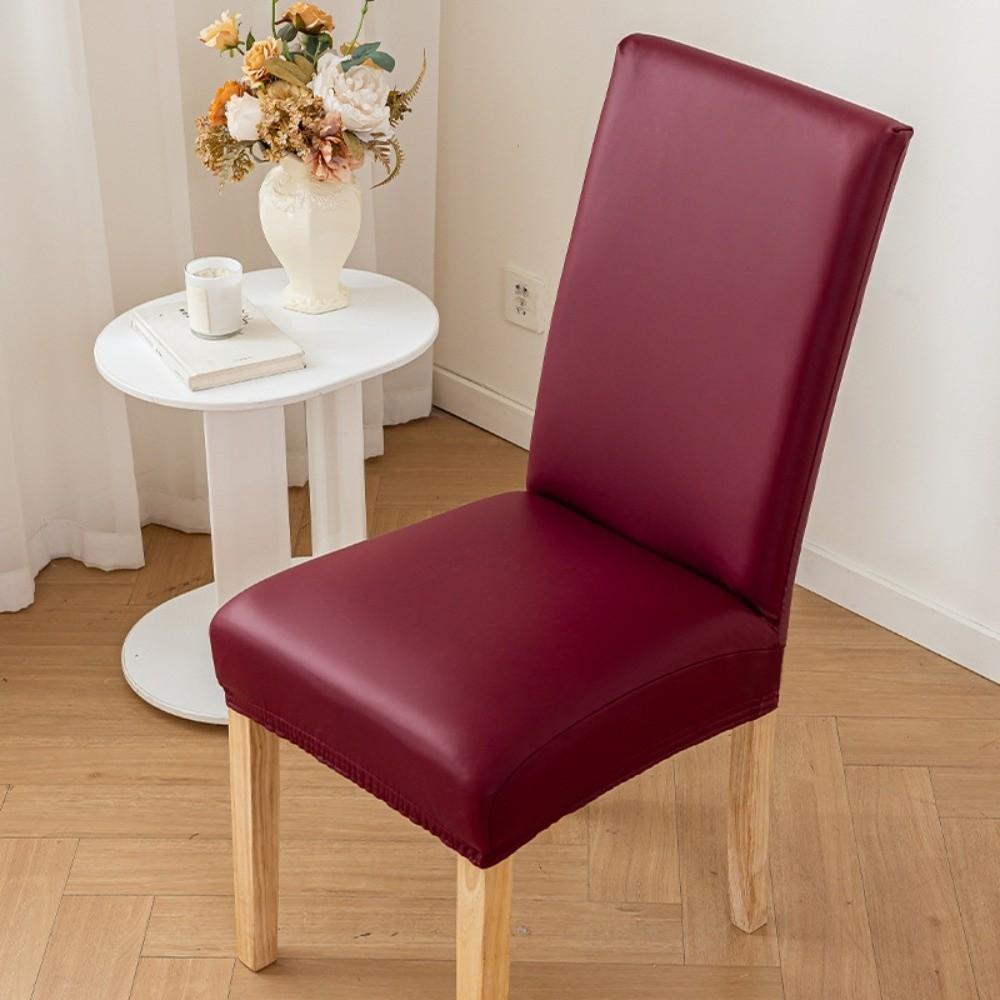

PU Leather Dining Chair Cover Waterproof Seat Covers New Chair Protectors Living Room