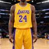 Kobe Bryant Basketball Jersey Set With Polyester Fabric For Adult Training And Team Sports