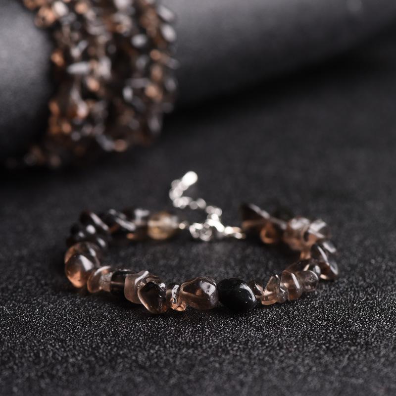Natural Crystal Bracelet, Adjustable Original Stone and Gravel Bracelet, Irregular Gravel Bracelet, Fresh Style, Fashionable Casual Bracelet, Jewelry