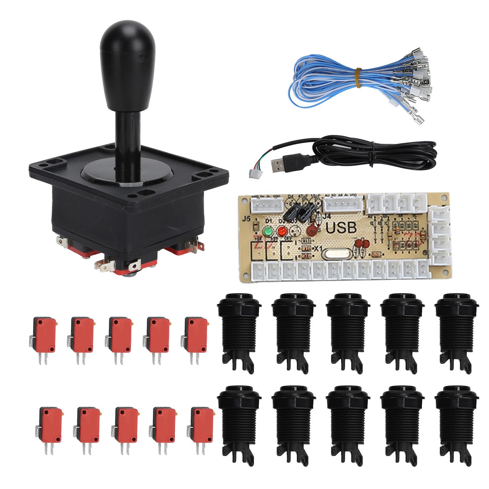 

NaARCADE Game Kits Joystick Accessories with USB Encoder Board Adapter for PC Game