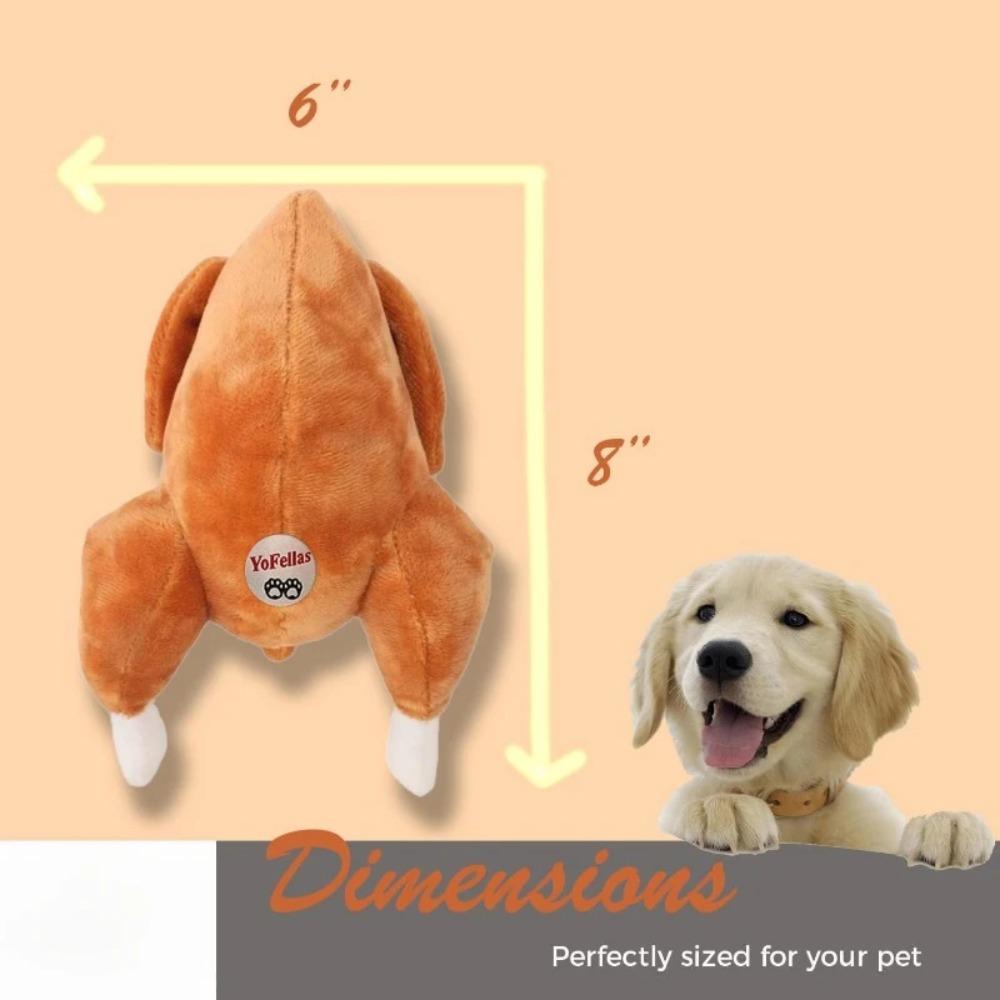 Thanksgiving Interaktiver Truthahn Plüsch Hundespielzeug mit Quietscher Weich Langlebig Ideal für Kleine Mittlere für Festlichen Spaß Tägliche Spielzeit