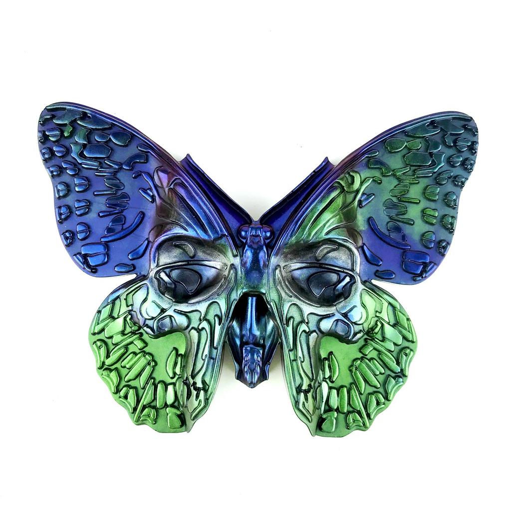 Silicone Butterflies Skull Molds Wall-mounted Halloween Stereo Mold DIY Ornaments Pendant Epoxy Resin Crafting Mold