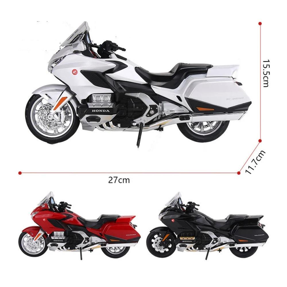 1/9 Honda Gold Wing Tour GL1800 Alloy Die Cast Motorcycle Model Vehicle Collection Sound and Light Off Road Autocycle Toys Car