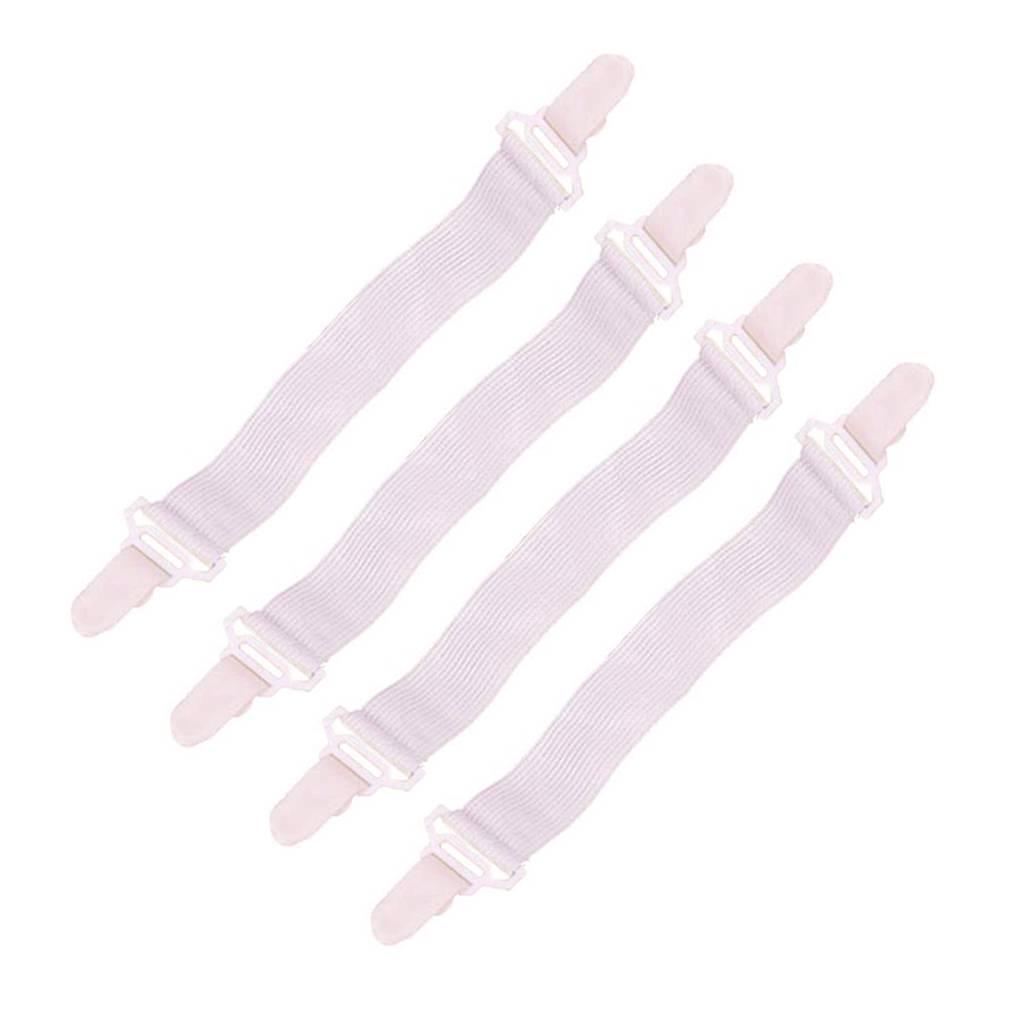 4Pcs/Set Elastic Bed Sheet Mattress Cover Blankets Clip Holder Fasteners Kit Textiles Accessories ARI