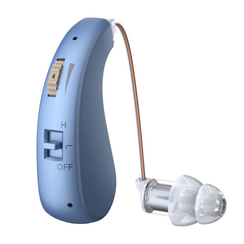 Wireless Hearing Aid with Ear-Hook for Seniors - Single Ear Sound Amplifier