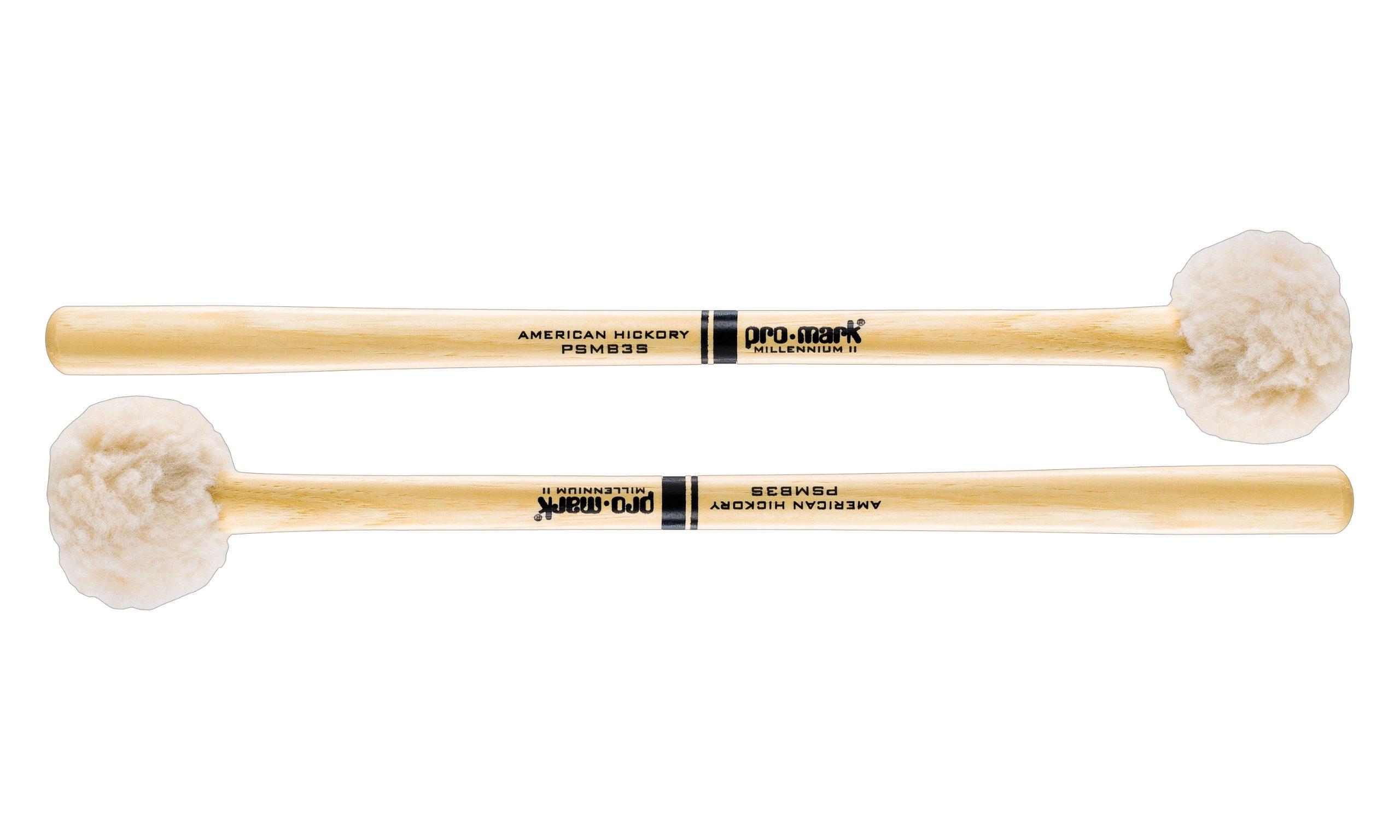

PROMARK Marching Bass Drum Mallets, Soft - Best for 22-26 Drums, PSMB3S