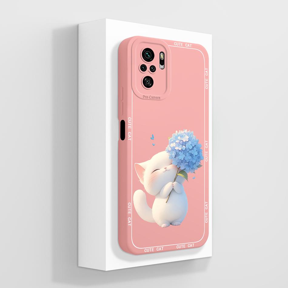 For Redmi Note 10 10T 10S Case Fantasy Color Flowers Phone Shell For Xiaomi Redmi Note10 4G 5G Soft Liquid Silicone Back Covers