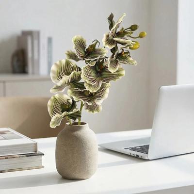 Butterfly Orchid Artificial Orchid Flower Real Touch Handmade Simulation Big Moth Orchid Luxury Artificial Fake Flower Branch