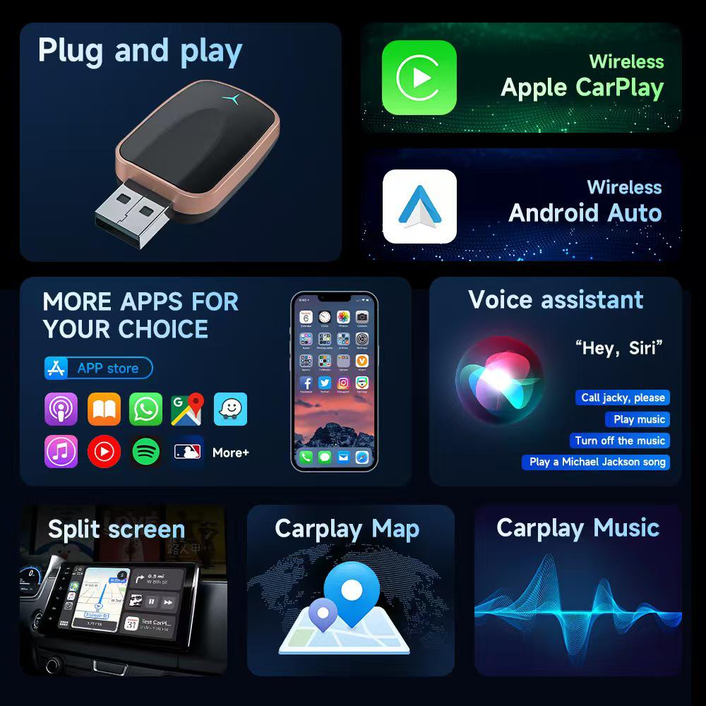 New Wired to Wireless CarPlay & Android Auto Box: Seamless In-Vehicle Connectivity