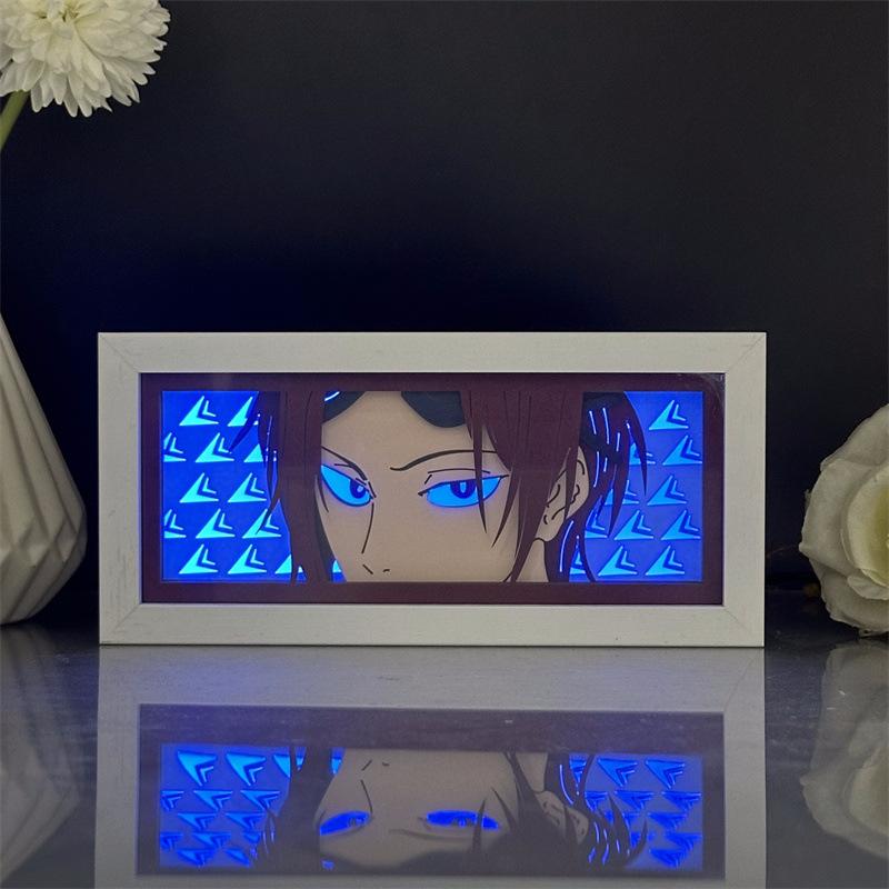 3D Anime Light Box Paper Carved Lamp Rin Matsuoka Peripherals Luminous Toys Bedroom Decor Night Atmosphere Led Desk Ornaments