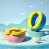 Portable Travel Baby Potty Foldable Children's Potty Training Seat Easy To Clean Complimentary Storage Bag and 20 Garbage Bags