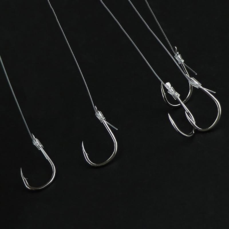Haczyki Wędkarskie Z 5 Małymi Haczykami Przypony Krętlik Przynęty Wędkarskie Przynęta Haczyki Sznurowe 1#-10#
