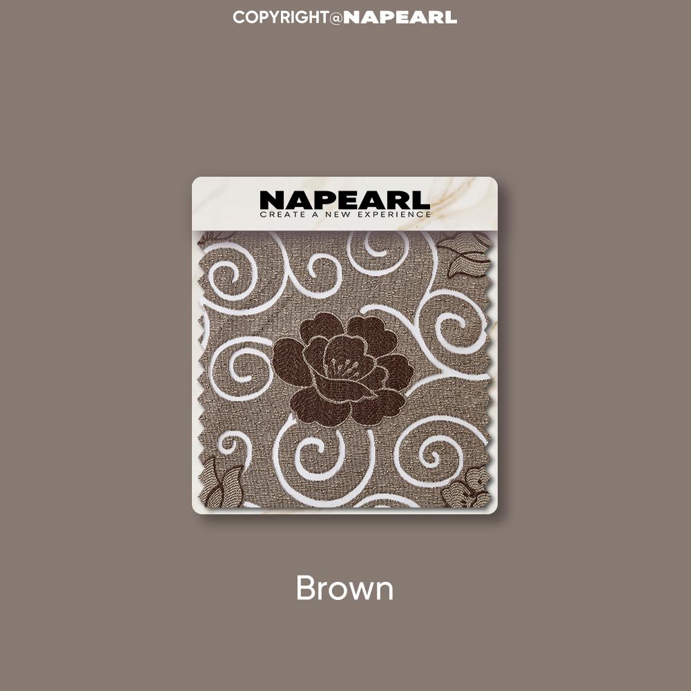 1PC NAPEARL European Style Light Luxury Retro Jacquard Valance Bead Border Curtain Head for Bedroom Living Room Window Decoration Home Decor