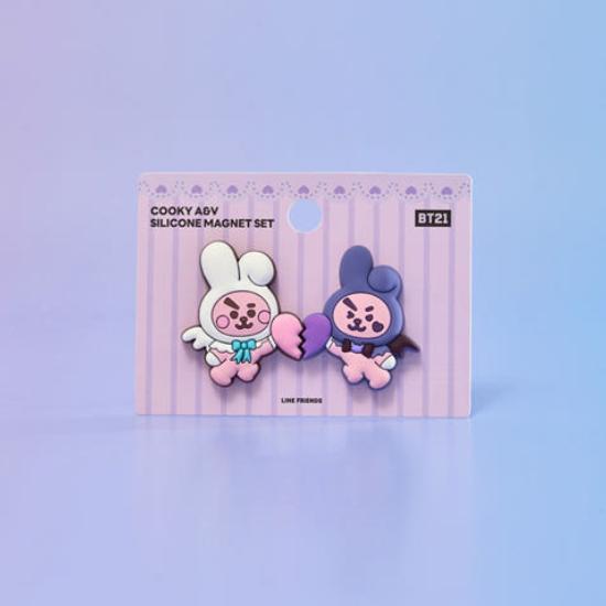 BT21 Silikónová magnetická súprava edícia Anjel & Zloduch