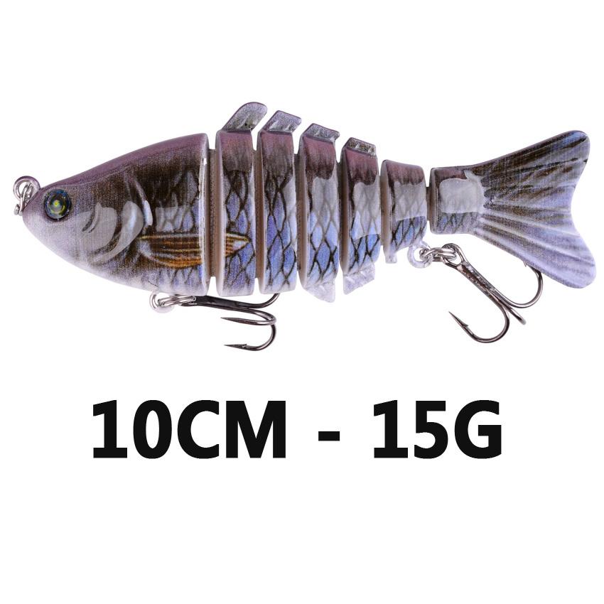 1 Pieces Fishing Lures Multi 6/7 Segments Jointed Hard Bait Wobblers Swimbait Crankbait Swim Bass For Pike Sinking