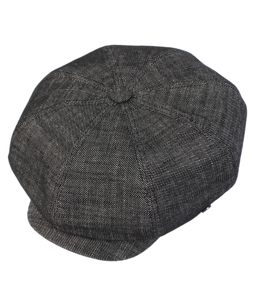 Yunibeosyeolkemiseuteuli Overfit Logo Black Newsboy Cap