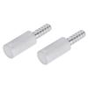 2Pcs 0.5 Diffusion Stone Stainless Steel Aeration Stone with 1/4 Inch Outer Diameter Barb