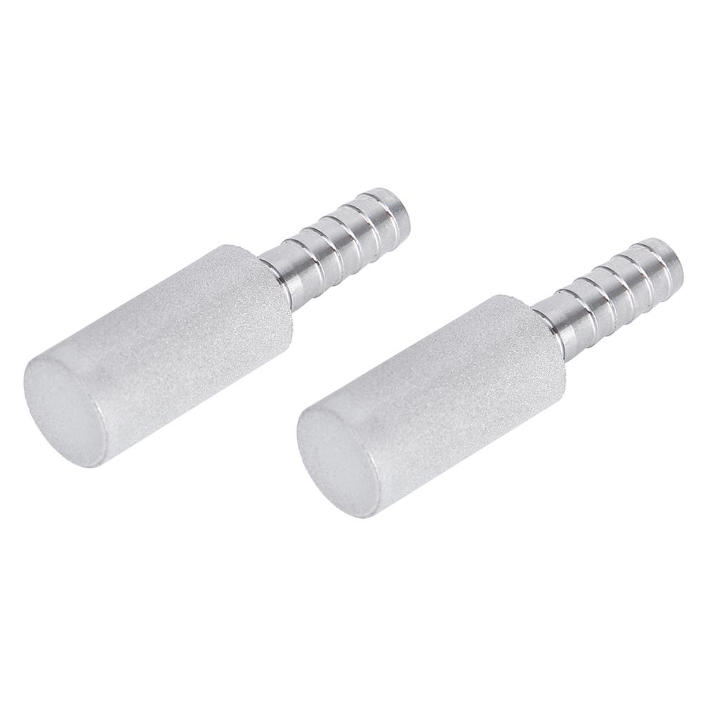 2Pcs 0.5 Diffusion Stone Stainless Steel Aeration Stone with 1/4 Inch Outer Diameter Barb