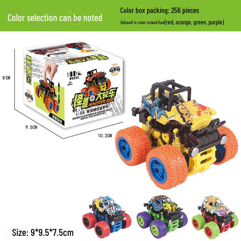 Children's Dinosaur Inertia Car: Four-Wheel Drive Off-Road Toy