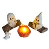 Ghost Campfire Gathering Ornament Ghost Table Centerpieces Halloween Decoration Desktop Statue Gift for Halloween Lovers
