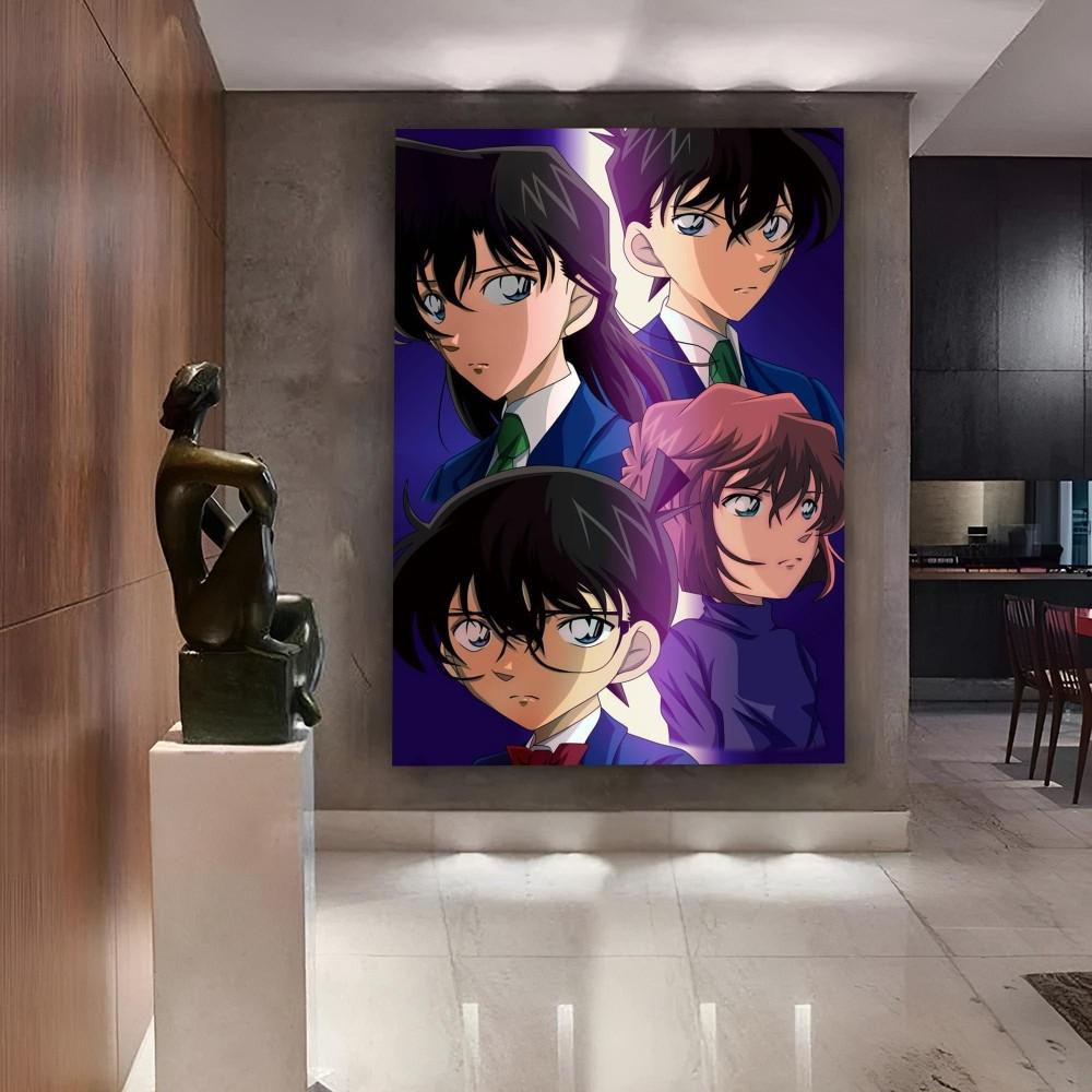 1pc Detective Conan Japanese Self-adhesive Art Poster Waterproof Paper Sticker Coffee House Bar Room Wall Decor