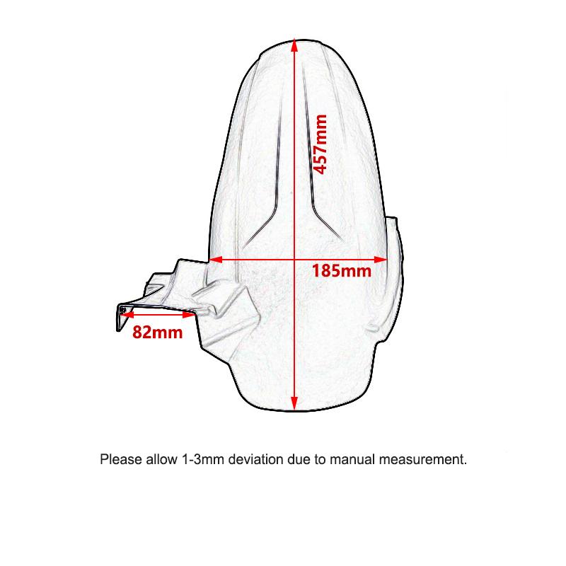 Fit For YAMAHA XMAX 300 XMAX300 X-MAX 300 X-MAX300 2018 2019 2020 2021 2022 2023 Motorcycle Rear Fender Mudguard Splash Guard