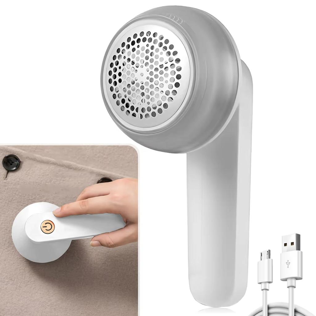 Electric Pill Remover, 6 Powerful Blades, Replaceable, Stainless Steel Material, High Speed Rotation Does Not Damage Fabric