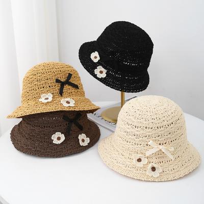 Women's Bucket Hat Spring Summer Sun Protection Breathable Flower Beach Hat For Travel & Outdoor Sun Hat Female