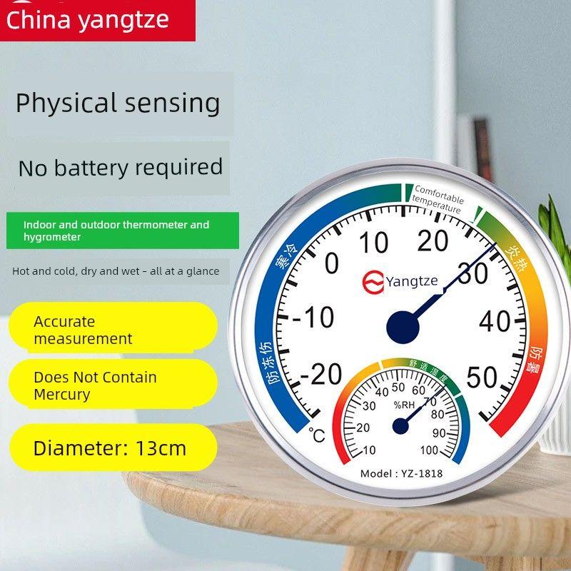 Wall-Mounted Thermometer for Measuring Room Temperature, Specially Designed for Greenhouses, Breeding, and Baby Room Temperature and Humidity