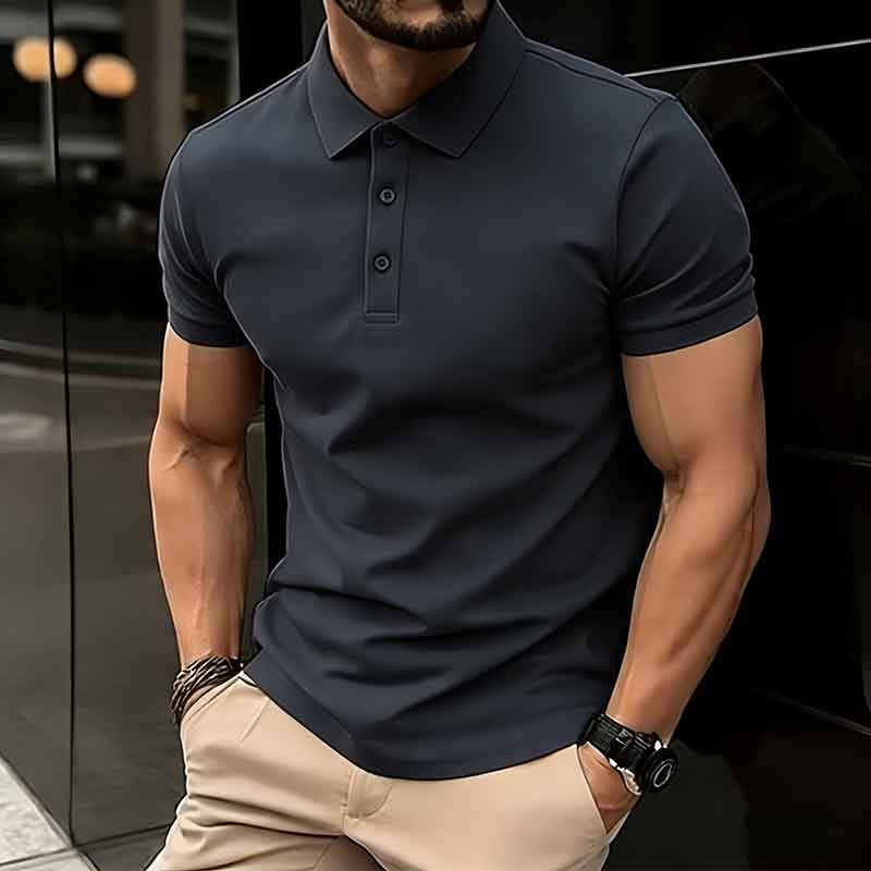 Men s Solid White Slim Fit Short Sleeve Pique Polo Shirt M