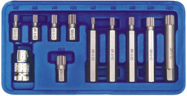 Vorel Spline Tips M5-M12 Set Of 11 Pcs. 66770