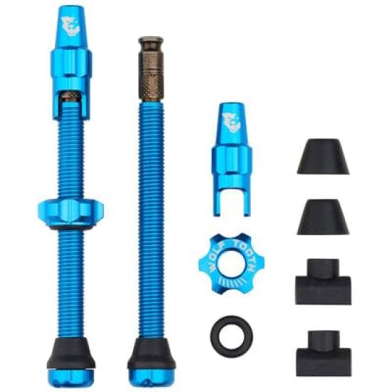 Wolf Tooth Tubeless Valve Stem Kit for Clik Valve 60mm Blue -