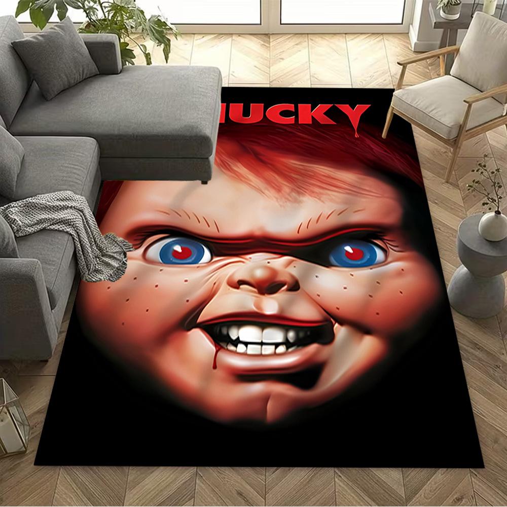 Chucky's Country Adventure Floor Rug Office Rug Design for Game Room Study Room Dormitory Entryway Antislip Carpet Office Home Decor