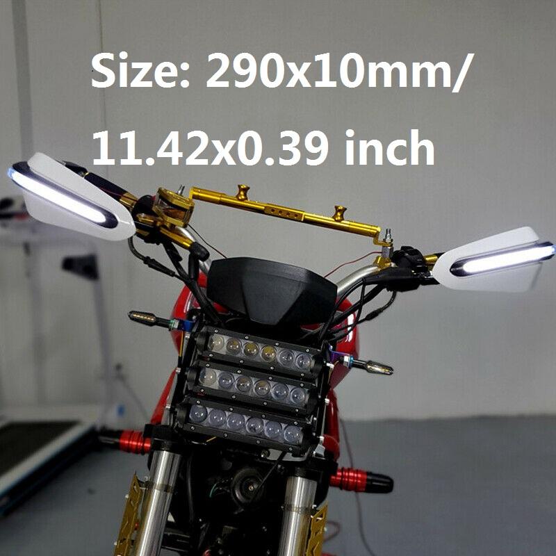 Universal Motorcycle Hand Guards Plastic LED Handlebar Protection Safety Equipment for Motorbike Accessories