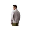 Calvin Klein Casual Embroidered Square Logo Polo Neck Pullover Long Sleeve Sweatshirt Men Sweatshirt Pearl-Gray J325051