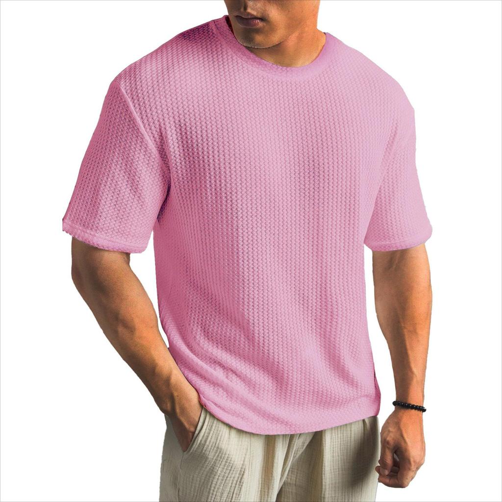 T-shirt Estiva da Uomo a Maniche Corte Casual Versatile Bella