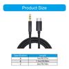 Type C To 3.5mm Audios Cable USB C To 3.5mm Cord for High Fidelitys Sound In Car &Headphone Support Noise Cancellation