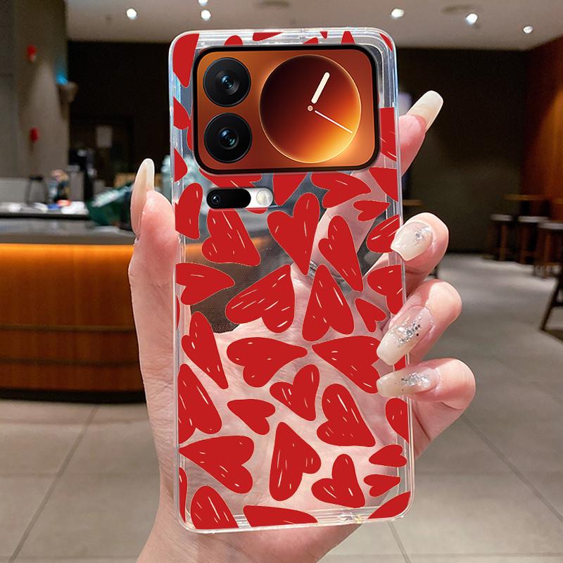 Fashion Night Owl Pattern Phone Case For Xiaomi 17 Pro Xiaomi 17 Pro Max Transparent TPU Soft Cover Shockproof Couple Shell