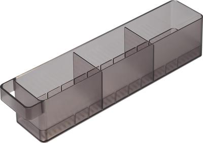 Yamazaki Tower Refrigerator Storage Case, Small, with Dividers, Black, W37.5 X D7.5 X H8.2cm, 1476, for Refrigerator Storage