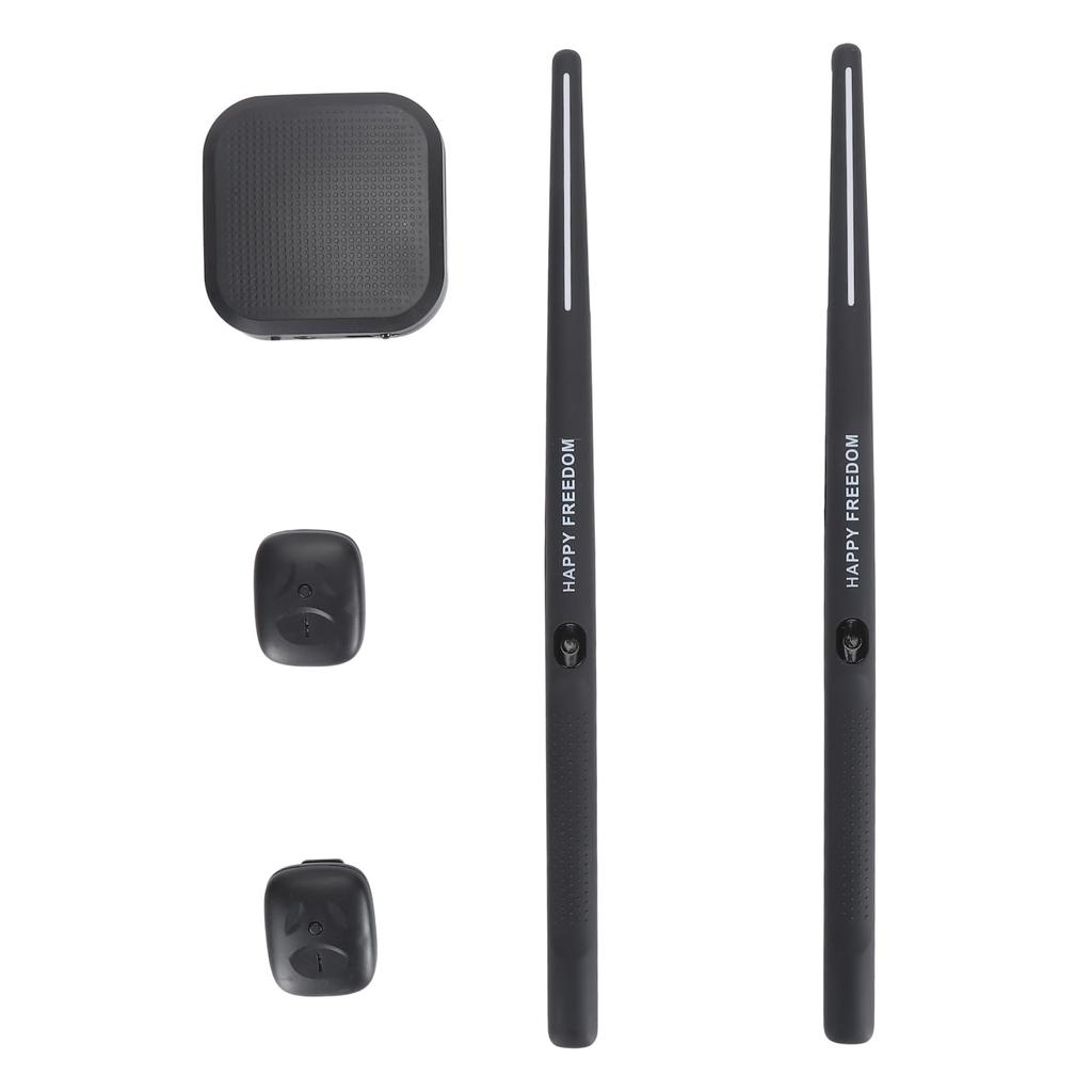 Virtual Electronic Drum Noiseless Air Drumstick Set with Drumstick Portable 3D Motion Sensing Drum Set for and Kids Set, Pedals, Beginners, Adults,