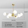 Nordic Modern Chandelier - Elegant, Atmospheric Lighting for Living Rooms, Bedrooms, or Dining Areas