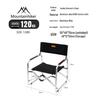 Mountain Guest Director Chair: Portable Audiovisual Car Show Folding Chair with Backrest for Outdoor Camping, RV, Leisure, and Fishing