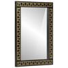 Bathroom Mirror 50x70x2.5 Cm Solid Mango Wood and Glass