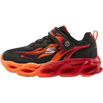Comfortable Durable Shock Absorbing Low Top Casual Shoes Kids Sneakers Orange Red 400103L-BKRD