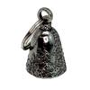 Guardian Bell USA AMGB-101 Howling Wolf Biker Amulet Keychain Traffic Safety Bell Amulet, Silver
