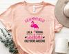 Grammingo Like A Normal Grandma Only More Awesome Shirt, Funny Grandma Shirt, Cute Grandma Shirt, Grandmother T-Shirt, Flamingo T-Shirt