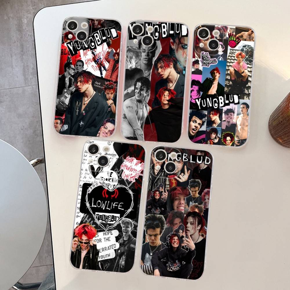 Y-Yungblud Hot Singer Phone Case for iPhone 17 16 15 Plus 14 13 Mini 12 11 Pro Max Soft Shell Cover