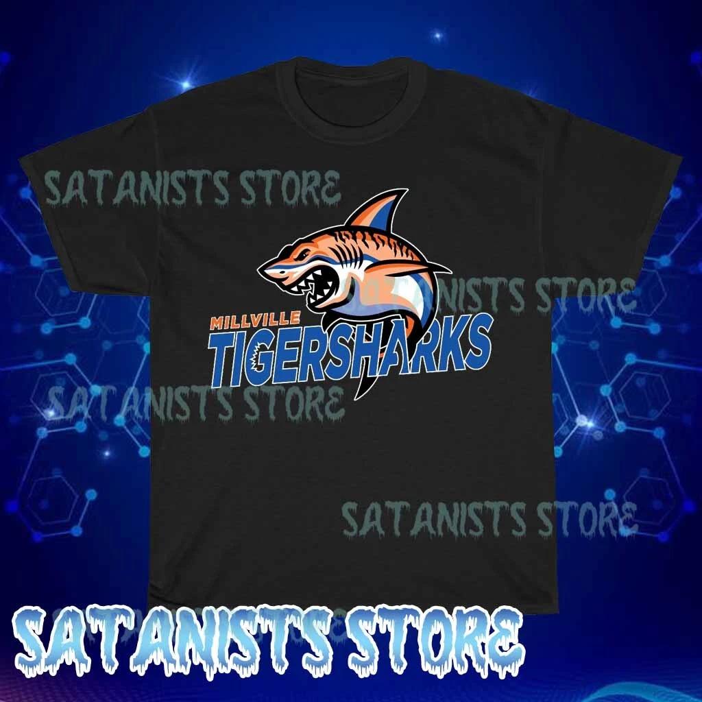 Новая мужская черная футболка Tigersharks Смешная Размеры от S до 5XL S