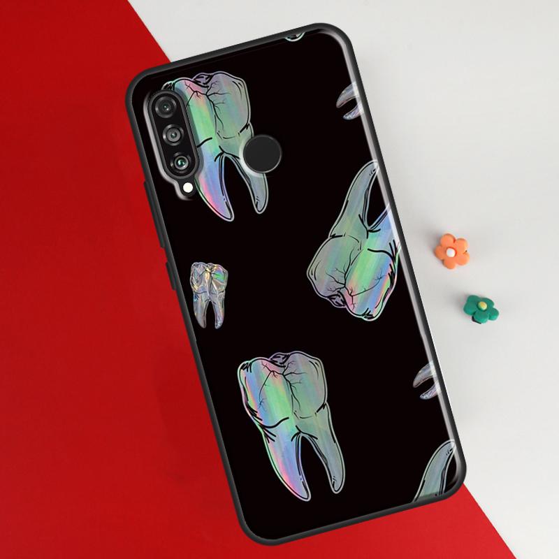 Husă cu Model Dinte de Dentist Pentru Huawei P30 Pro P50 P20 P40 Lite P Smart 2021 Nova 5T Huse Pentru Honor 50 8X 10i